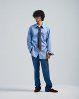 BED j.w. FORD "Day 5 Shirts – Stripe" Tie Shirts|ベッドフォード "デイ5シャツ – ストライプ" タイ付きシャツ メンズモデル着用