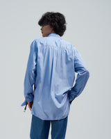 BED j.w. FORD "Day 5 Shirts – Stripe" Tie Shirts|ベッドフォード "デイ5シャツ – ストライプ" タイ付きシャツ メンズモデル着用