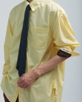 BED j.w. FORD "Day 5 Shirts – Yellow" Tie Shirts|ベッドフォード "デイ5シャツ – イエロー" タイ付きシャツ メンズモデル着用