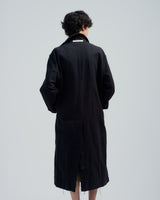 BED j.w. FORD "2days 1night – Black" Soutien Collar Coat|ベッドフォード "2デイズ 1ナイト – ブラック" ステンカラーコート メンズモデル着用