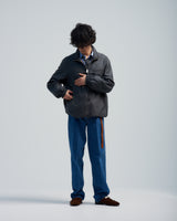 BED j.w. FORD "No Stress – Gray" Pullover Jacket|ベッドフォード "ノーストレス – グレー" プルオーバージャケット メンズモデル着用