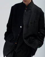 BED j.w. FORD "Nice Material Easy J – Black" Single Breasted Jacket|ベッドフォード "ナイスマテリアルイージージェー – ブラック" シングルブレストジャケット メンズモデル着用