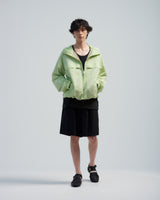 BED j.w. FORD "Not like a mountain – Mint" Anorak Parka|ベッドフォード "ノットライクアマウンテン – ミント" アノラックパーカ メンズモデル着用
