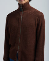 BED j.w. FORD "Drivers High – Brown" Drivers Knit Sweater|ベッドフォード "ドライバーズハイ – ブラウン" ドライバーズニット メンズモデル着用