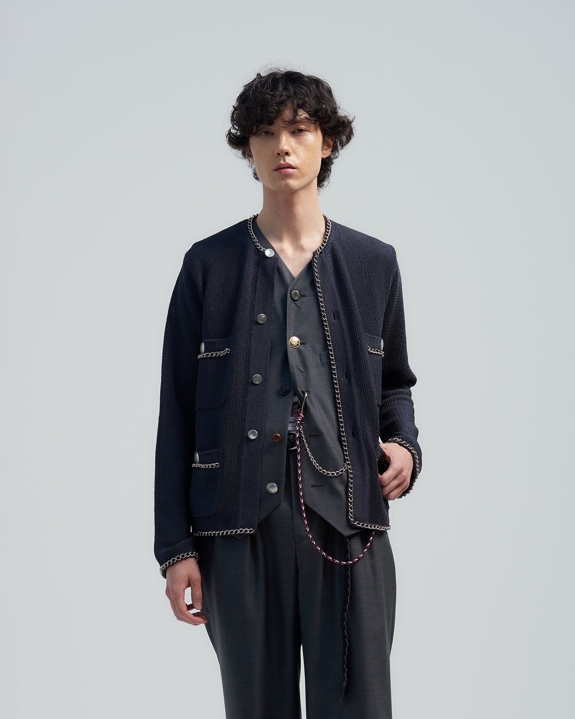 【定価71,500円】ベッドフォード•ハーフシルバーチェーンポロシャツ　サイズ1 26KT03_GRY1.jpg?v=1768199474