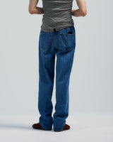 BED j.w. FORD "50X (regular) – Blue" Straight Jeans|ベッドフォード "50X (レギュラー) – ブルー" ストレートジーンズ メンズモデル着用