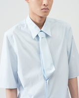 Half-sleeve Tie Shirts – Sax Blue