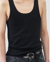 Wool Regular Tank-top – Black