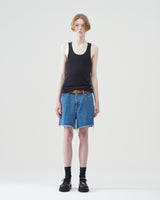 Wool Regular Tank-top – Navy