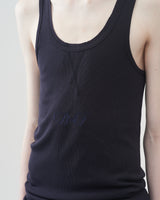 Wool Regular Tank-top – Navy