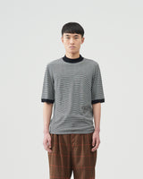 Mock Turtleneck T-shirts – Black×White