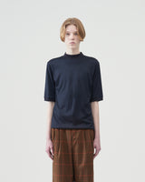 Mock Turtleneck T-shirts – Navy