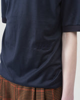 Mock Turtleneck T-shirts – Navy