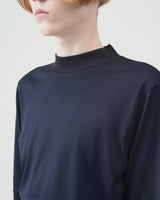 Mock Turtleneck T-shirts – Navy