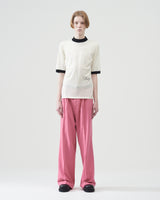 Mock Turtleneck T-shirts – White