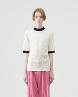 Mock Turtleneck T-shirts – White