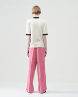 Mock Turtleneck T-shirts – White