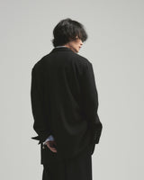 BED j.w. FORD "AE-Jacket – Black" Middle Jacket|ベッドフォード "エーイージャケット – ブラック" ミドル丈ジャケット メンズモデル着用