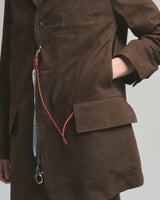 BED j.w. FORD "AE-Leather – Brown" Leather Jacket|ベッドフォード “エーイーレザー – ブラウン” レザージャケット メンズモデル着用