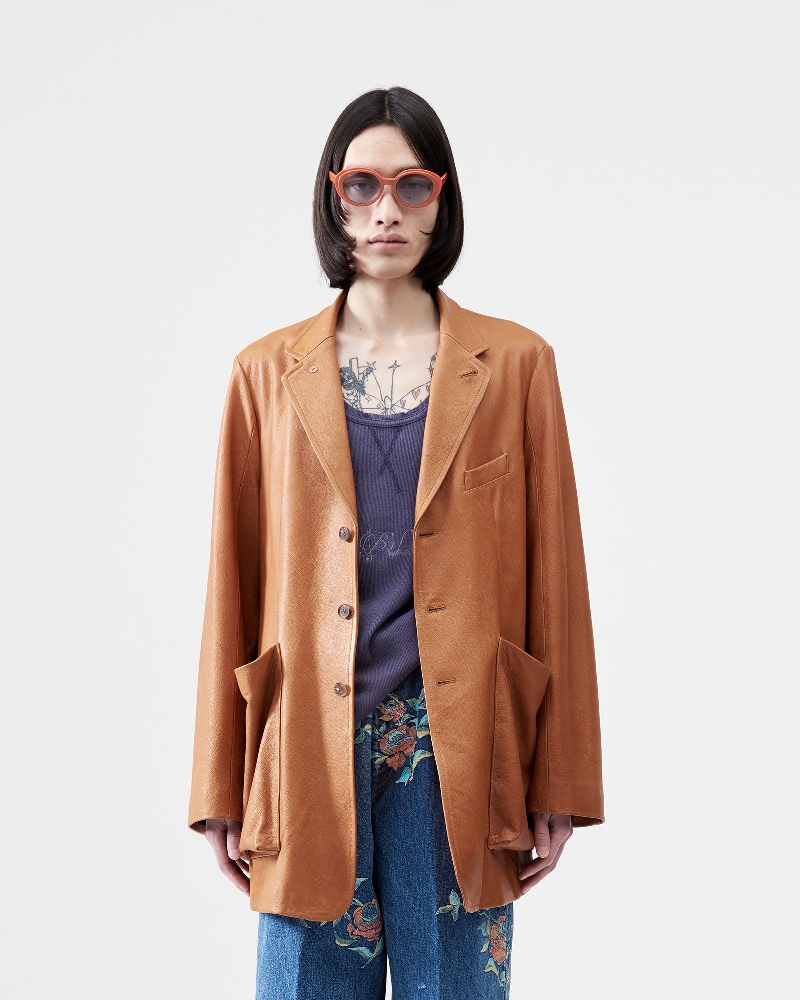 Leather Jacket – Camel｜BED j.w. FORD Official Website