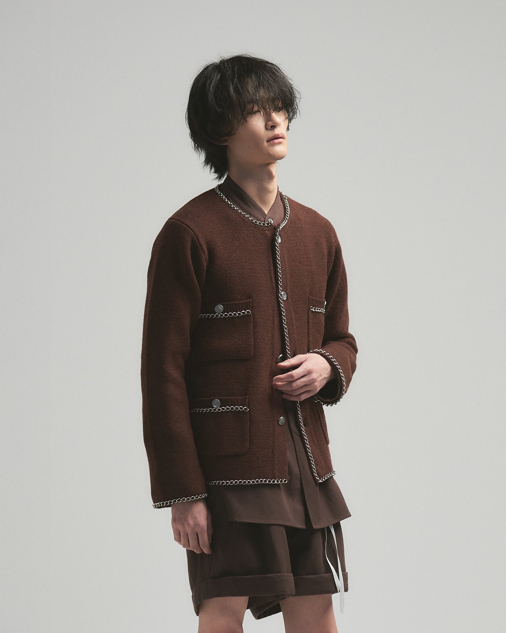 BED J.W. FORD ベッドフォード　ボーダーニット　グランジ C – Brown｜BED j.w. FORD Official Website