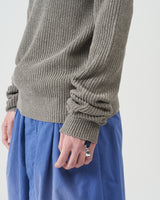 Mock-neck Sweater – Gray