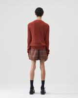 Mock-neck Sweater – Red