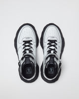 "WAYNE" OG Sole Patent Leather High-top Sneaker - White