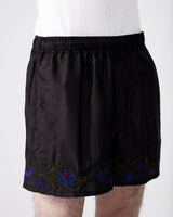 Embroidery Boxers Shorts – Black