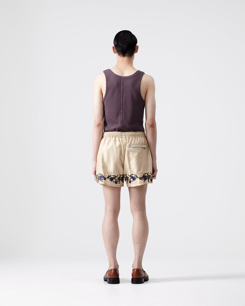 Embroidery Boxers Shorts – Gold