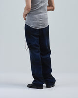 BED j.w. FORD "Pajama – Blue" Pajama Pants|ベッドフォード "パジャマ – ブルー" パジャマパンツ メンズモデル着用