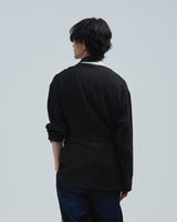 BED j.w. FORD "Short Gown – Black" Short Gown|ベッドフォード "ショートガウン – ブラック" ショートガウン メンズモデル着用