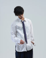 BED j.w. FORD "Day 5 – White" Tie Shirts|ベッドフォード "デイ5 – ホワイト" タイ付きシャツ メンズモデル着用