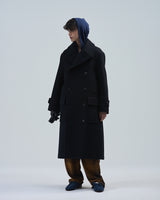 BED j.w. FORD "From Paris – Black" Long Coat|ベッドフォード "フロムパリ – ブラック" ロングコート メンズモデル着用