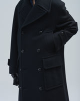 BED j.w. FORD "From Paris – Black" Long Coat|ベッドフォード "フロムパリ – ブラック" ロングコート メンズモデル着用