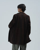 BED j.w. FORD "Paint it Dark – Chocolate" Leather Jacket|ベッドフォード "ペイントイットダーク – チョコレート" レザージャケット メンズモデル着用