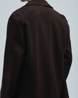 BED j.w. FORD "Paint it Dark – Chocolate" Leather Jacket|ベッドフォード "ペイントイットダーク – チョコレート" レザージャケット メンズモデル着用