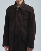 BED j.w. FORD "Paint it Dark – Chocolate" Leather Jacket|ベッドフォード "ペイントイットダーク – チョコレート" レザージャケット メンズモデル着用