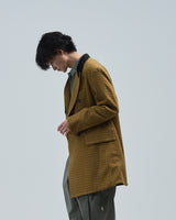 BED j.w. FORD "or Coat? – Sepia" Long Double Breasted Jacket|ベッドフォード "オアコート? – セピア" ロングダブルブレストジャケット メンズモデル着用