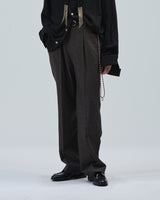 BED j.w. FORD "4 Pockets – Brown" Trouser|ベッドフォード "4ポケッツ – ブラウン" スラックス メンズモデル着用