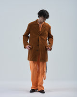 BED j.w. FORD "or Jacket? – Camel" Corduroy Jacket|ベッドフォード "オアジャケット? – キャメル" コーデュロイジャケット メンズモデル着用