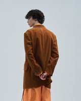 BED j.w. FORD "or Jacket? – Camel" Corduroy Jacket|ベッドフォード "オアジャケット? – キャメル" コーデュロイジャケット メンズモデル着用