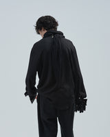 BED j.w. FORD "Scarf – Stripe" Scarf Shirts|ベッドフォード "スカーフ – ストライプ" スカーフシャツ メンズモデル着用