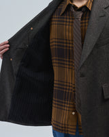 BED j.w. FORD "Other Jacket – Brown" Single Breasted Jacket|ベッドフォード "アザージャケット – ブラウン" シングルブレストジャケット メンズモデル着用