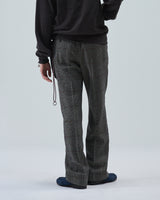 BED j.w. FORD "4 Pockets – Black×White" Straight Silhouette Pants|ベッドフォード "4ポケッツ – ブラック×ホワイト" ストレートシルエットパンツ メンズモデル着用