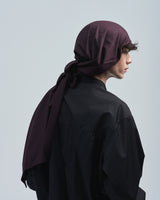 BED j.w. FORD "Kuro – Purple" Du-rag Cap|ベッドフォード "クロ – パープル" ドューラグキャップ メンズモデル着用