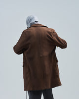 BED j.w. FORD "Paint it Dark – Cognac" Leather Jacket|ベッドフォード "ペイントイットダーク – コニャック" レザージャケット メンズモデル着用