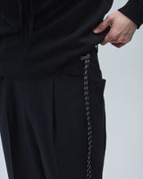BED j.w. FORD "4 Pockets – Black" Trouser|ベッドフォード "4ポケッツ – ブラック" スラックス メンズモデル着用