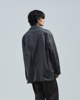 BED j.w. FORD "WCS – Black" Work Shirts|ベッドフォード "ダブリューシーエス – ブラック" ワークシャツ メンズモデル着用