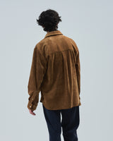 BED j.w. FORD "Party Call – Brown" Pullover Shirts|ベッドフォード "パーティーコール – ブラウン" プルオーバーシャツ メンズモデル着用